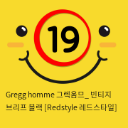 Gregg homme 그렉옴므_ 빈티지 브리프 블랙 [Redstyle 레드스타일]